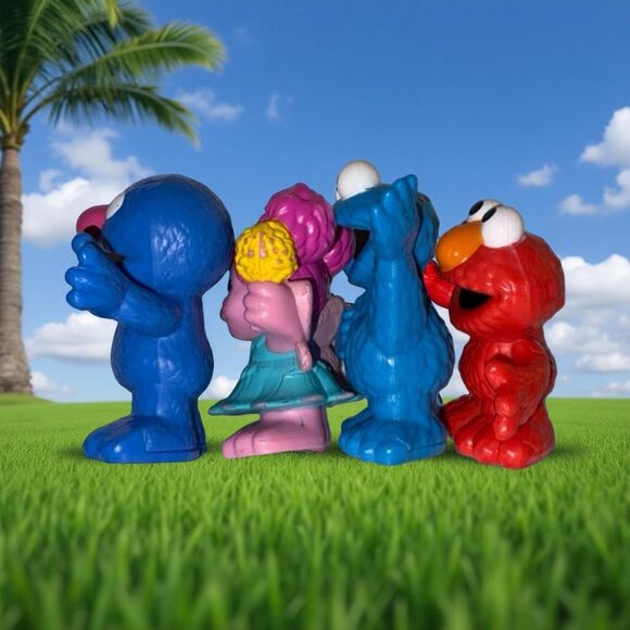 2013/14 Hasbro Sesame Street Workshop Elmo Cookie Grover & Abby Cadabby Figures - Picture 9 of 10